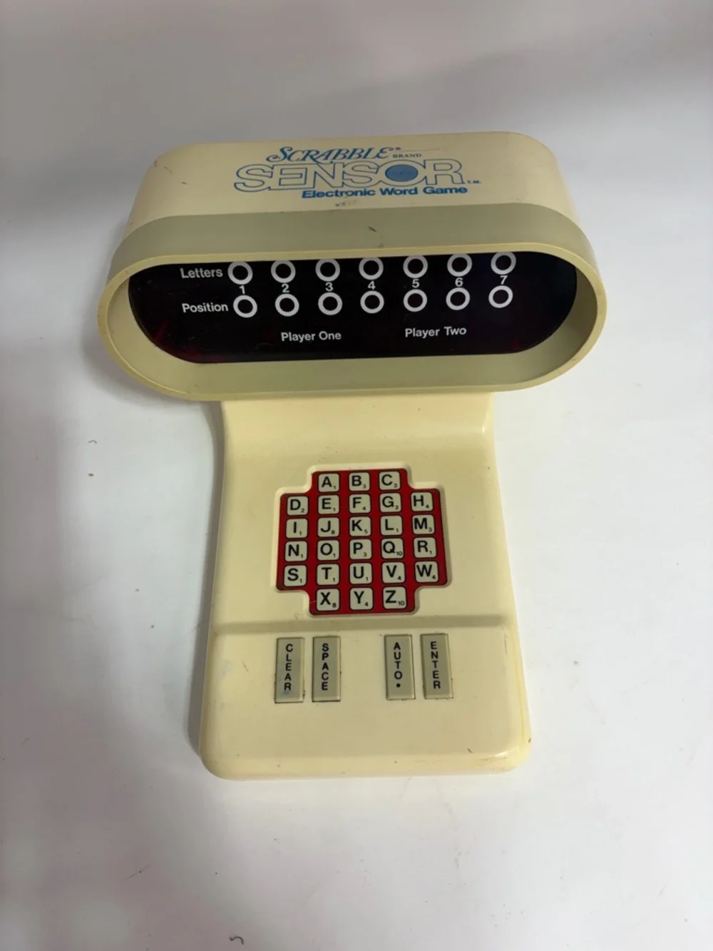 1970s Scrabble Vintage Sensor Electronic Word Game Works - Unit Only - Works